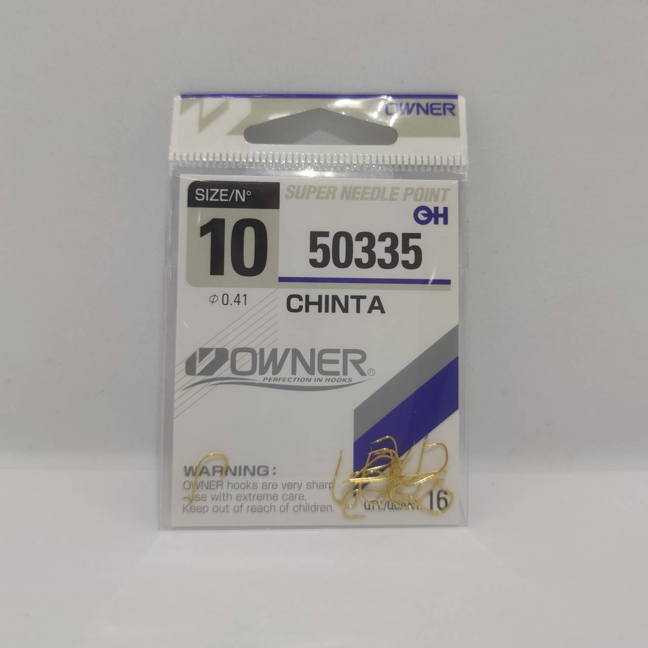 

Крючки Owner серии Chinta 50335 #10. Овнер. Производство: Япония. Количество :16 шт. .