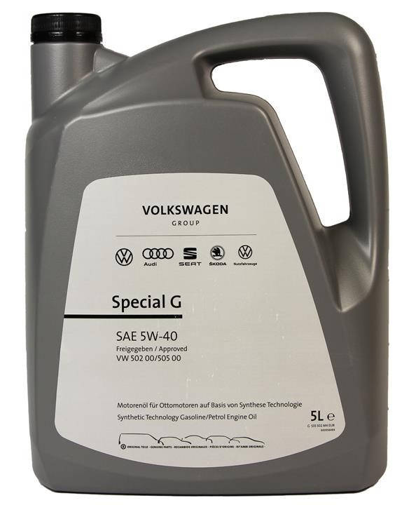 

Оригинальное моторное масло VAG Special G 5W-40 5л GS55502M4 G052502M4
