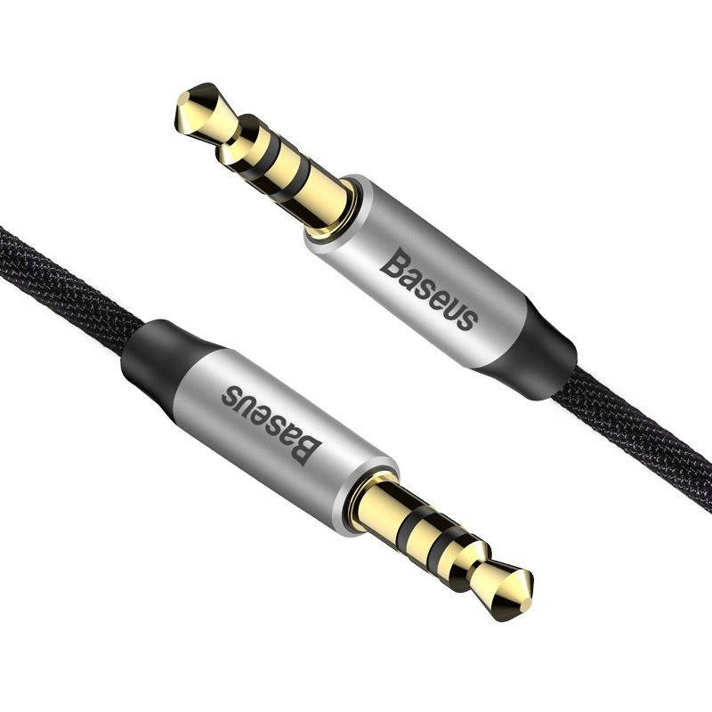

Кабель Baseus Audio Yiven M30 mini-Jack (3.5 mm) 1.5m, Silver+Black (CAM30-CS1)