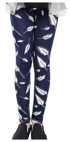 

Легінси для дівчаток сині із пірячком 146-152