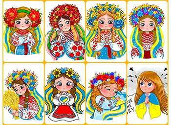 

Вафельная картинка Украина, Флаг, Герб, украинка А4