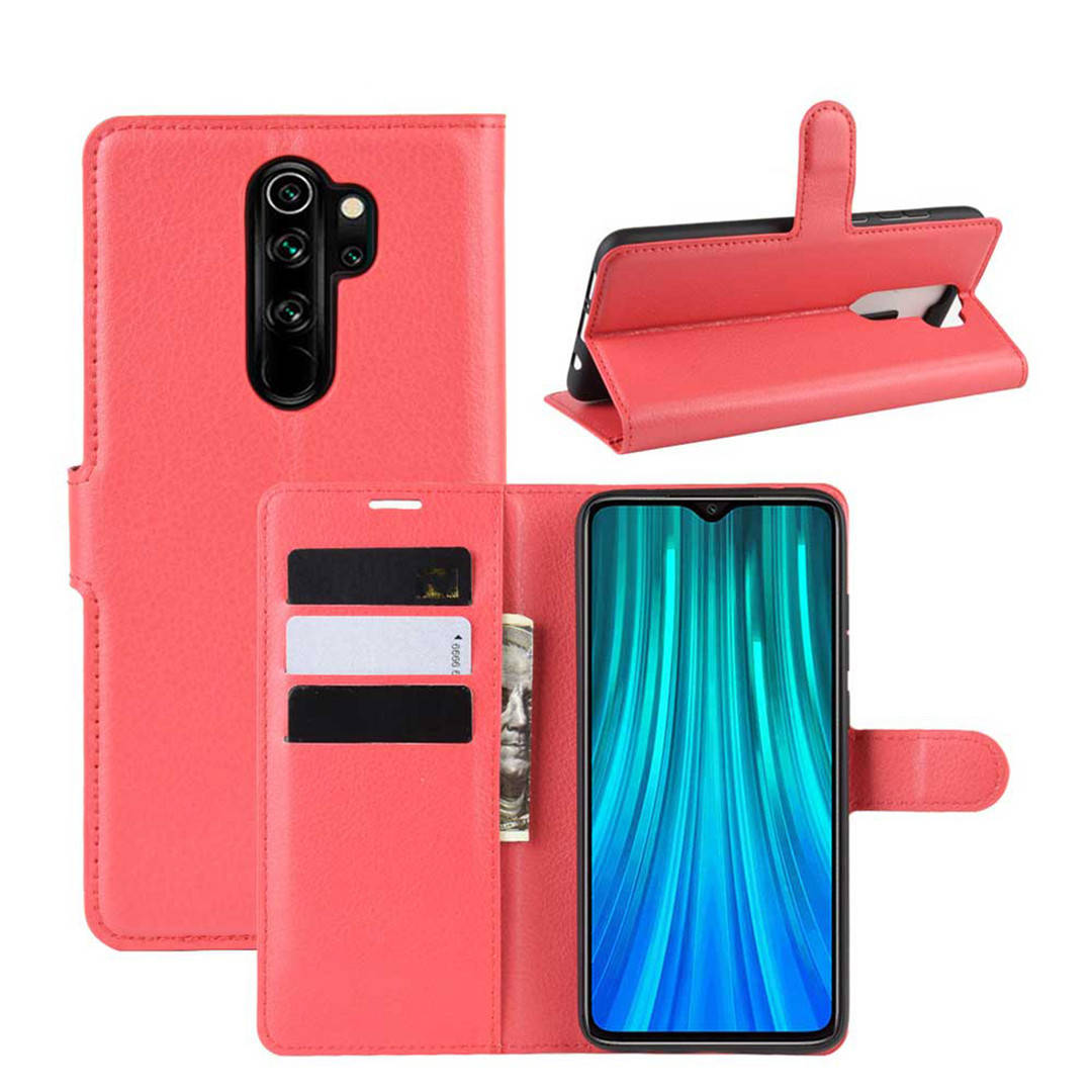

Чехол-книжка Litchie Wallet для Xiaomi Redmi Note 8 Pro Красный
