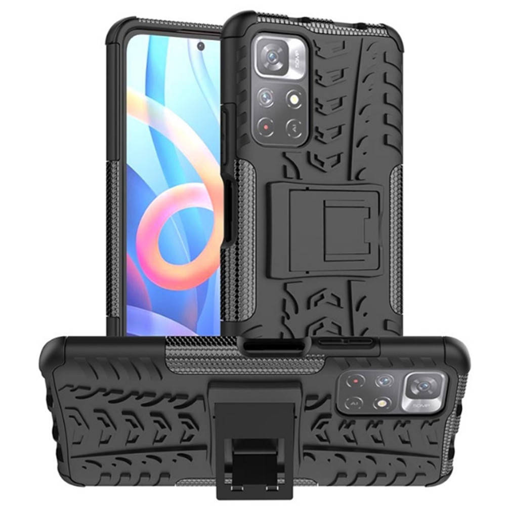 

Бронированный чехол Armored Case для Poco M4 Pro 5G / Redmi Note 11s 5G черный