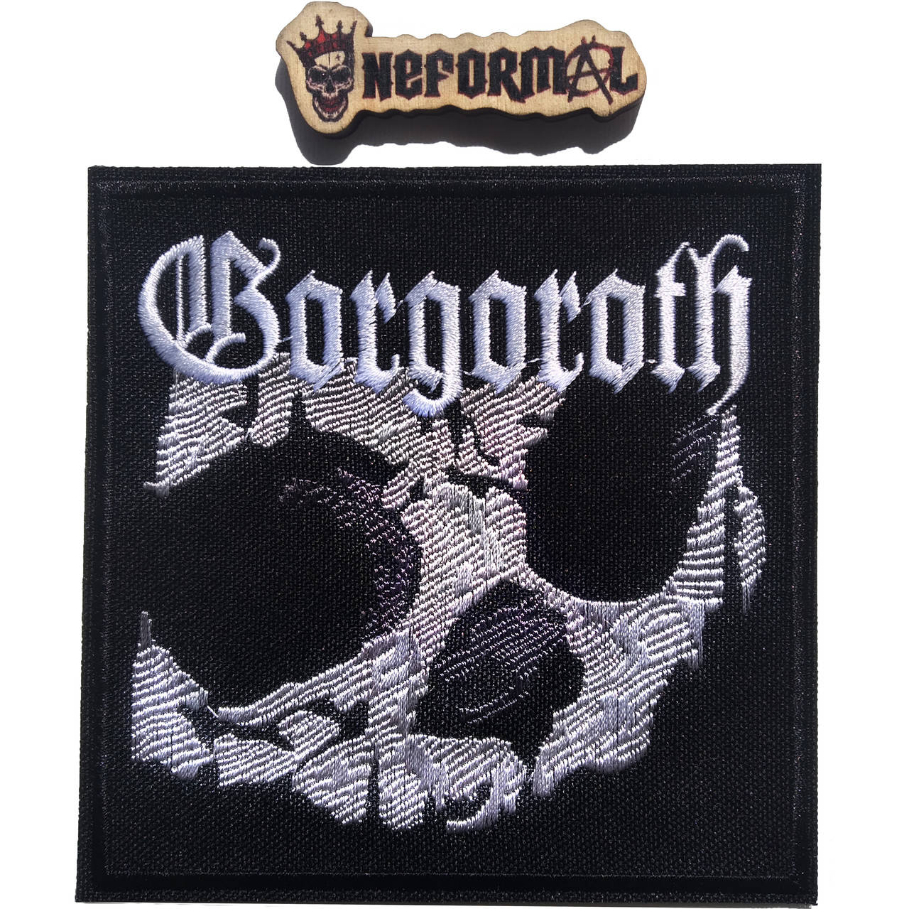 

Квадратная нашивка Gorgoroth 10.2х10.2 см., Черный