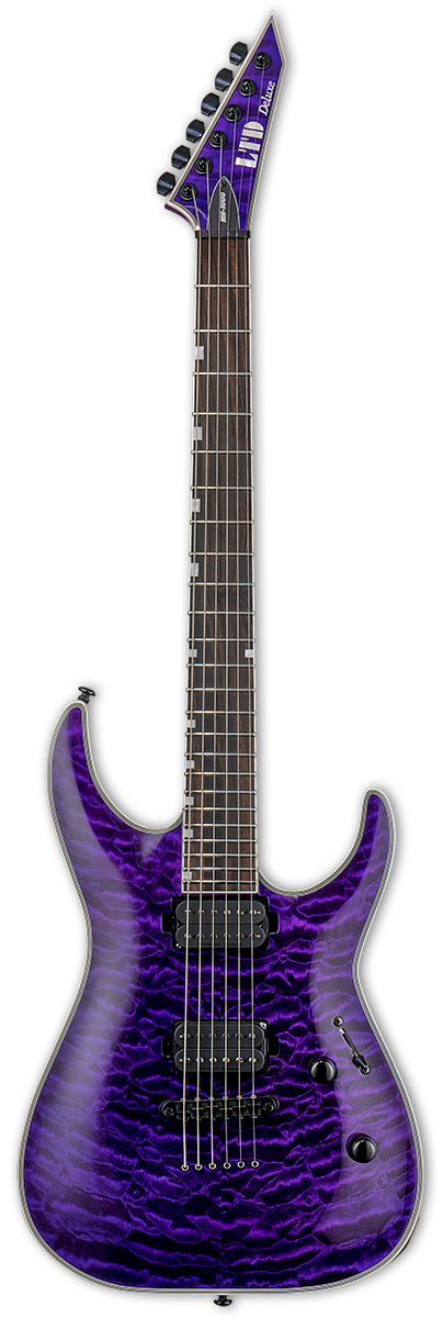 

Электрогитара LTD MH-1000NT QM (See Thru Purple), Фиолетовый