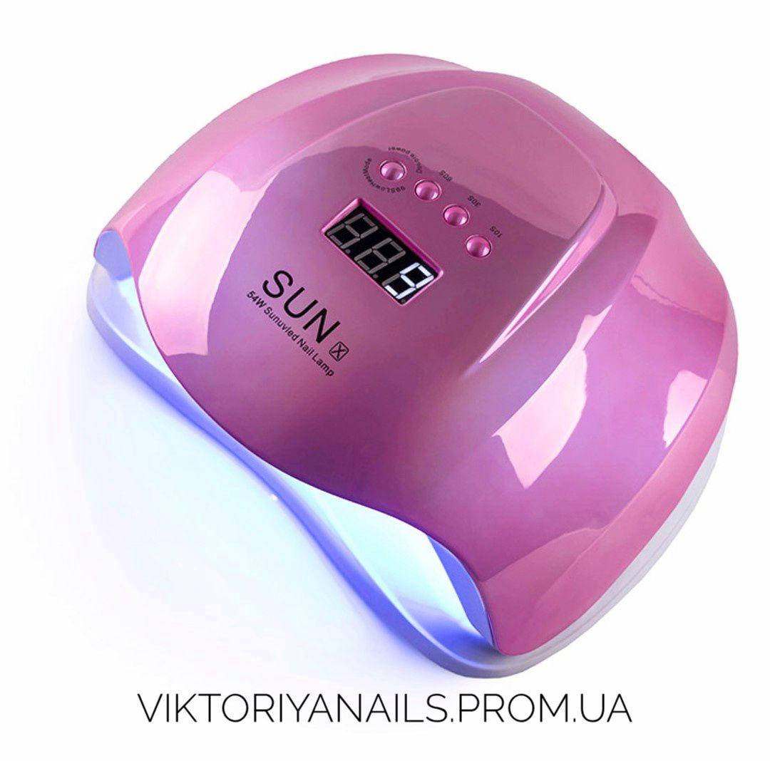 

Лампа SUN X, UV + LED 54 Вт, Зеркальная розовая