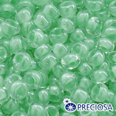 

Бисер Preciosa 10/0 цв. 38652, Прозрачный Окраска из Середины CTC, Салатовый, Круглый, (УТ0002470)