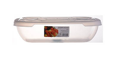 

2,0 л. Контейнер пищевой Oval Multi Set (26,6 * 18,6 * 7 см) "AL-Plastik"