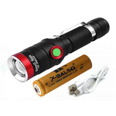 

Фонарик ручной Police BL 739-T6 c зарядкой USB