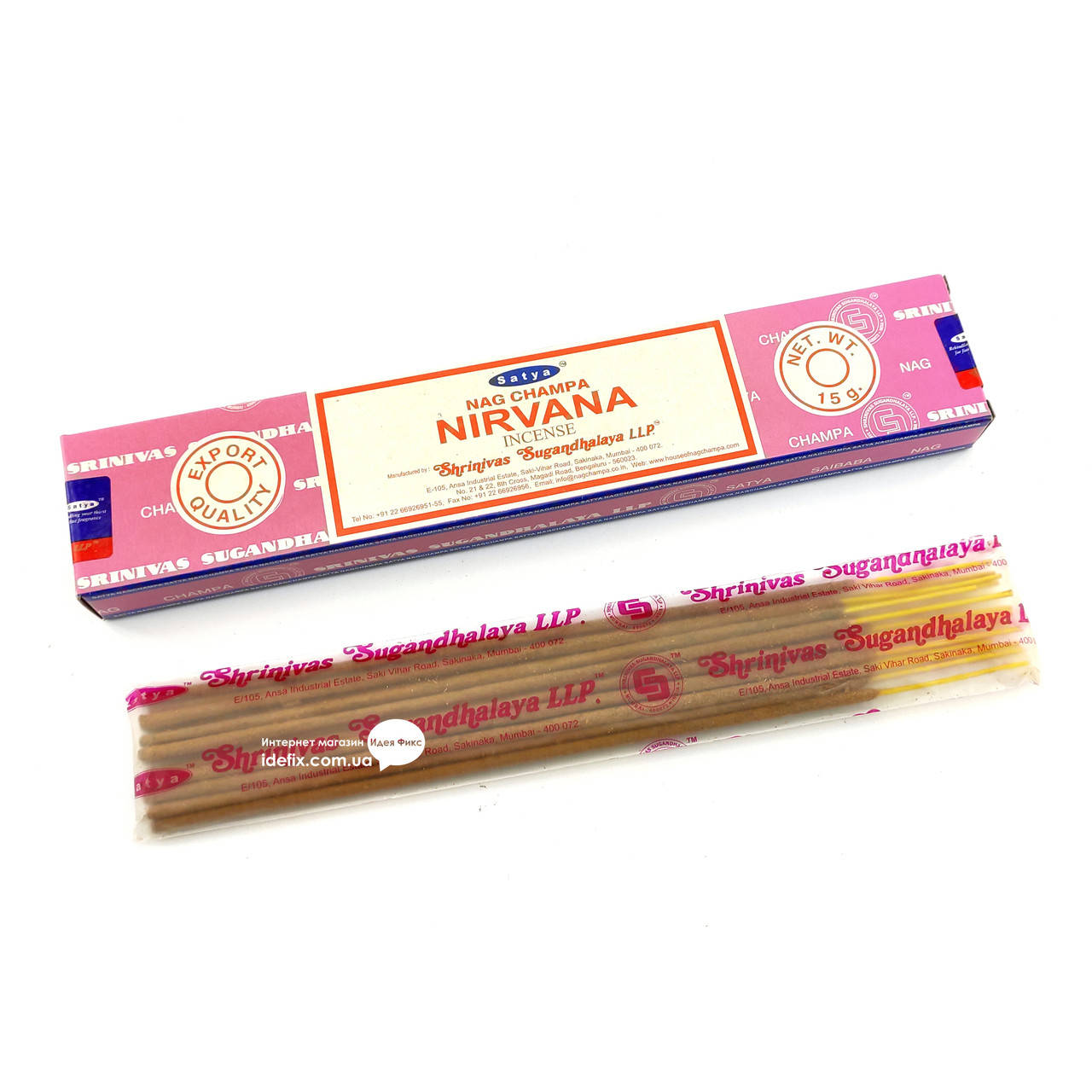 

Благовоние Nirvana Satya 15 грамм. Аромапалочки Нирвана (32494)