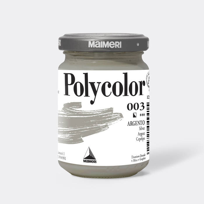

Акриловая краска Polycolor 140 мл 003 серебро