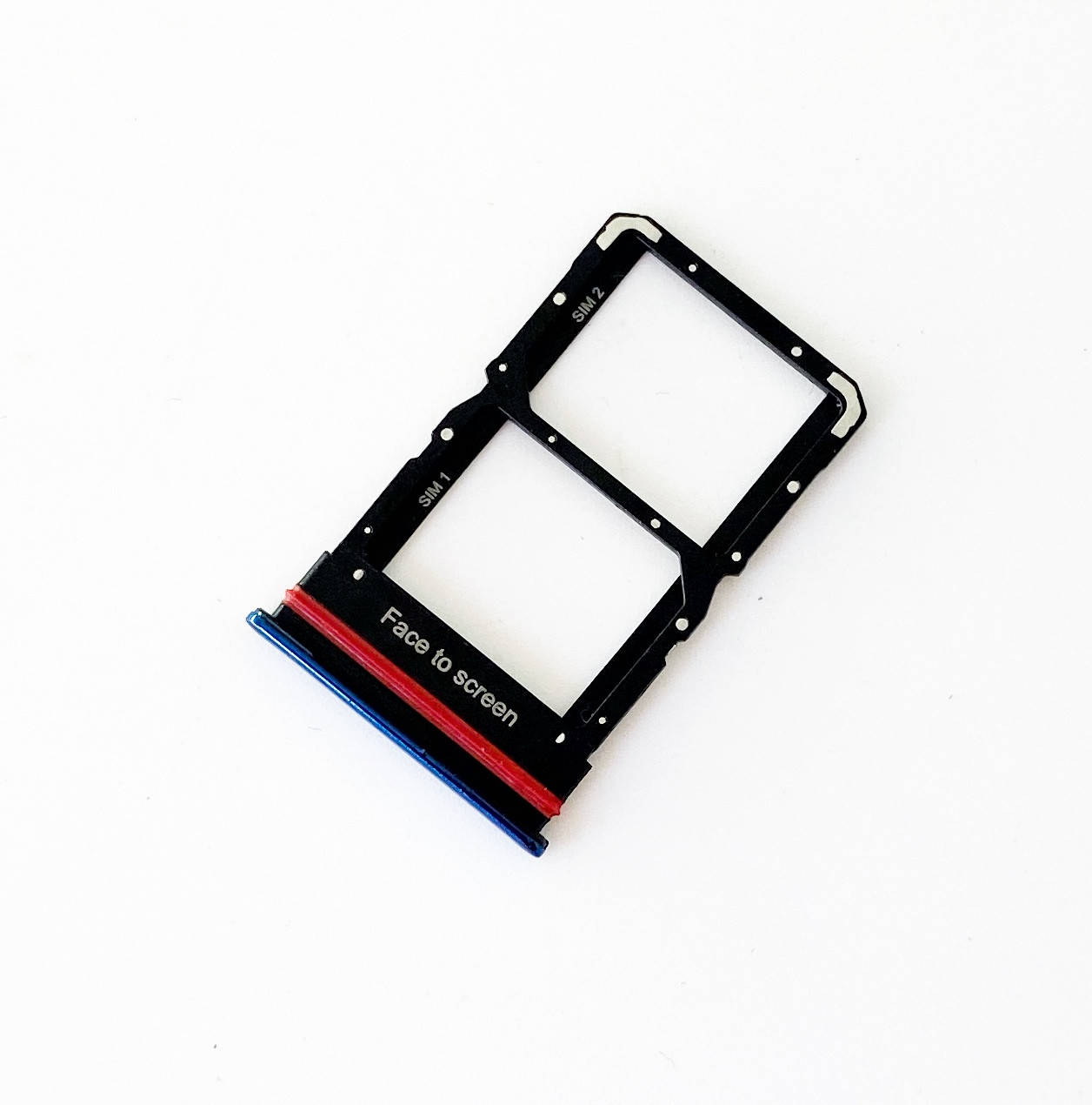 

Лоток для сим карты для Xiaomi Mi 10 Lite, синий, на две Sim карты