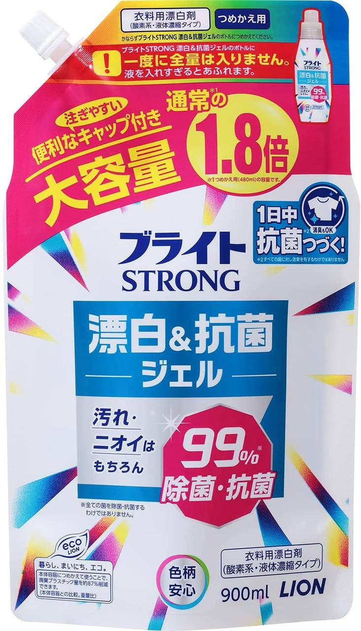 

Lion Bright Strong кислородный отбеливатель цветного белья антибактериальный сушка в помещении пополнение 900г