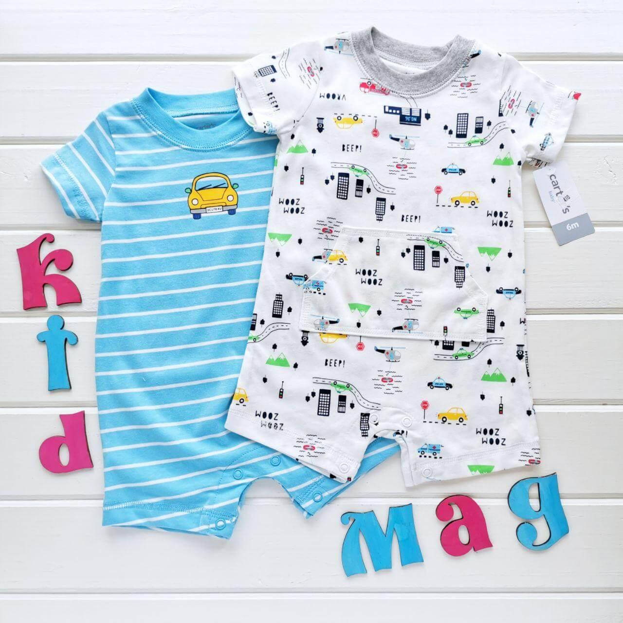 

Песочники Carters (набор с 2шт) "Скорее кататься!" 6м