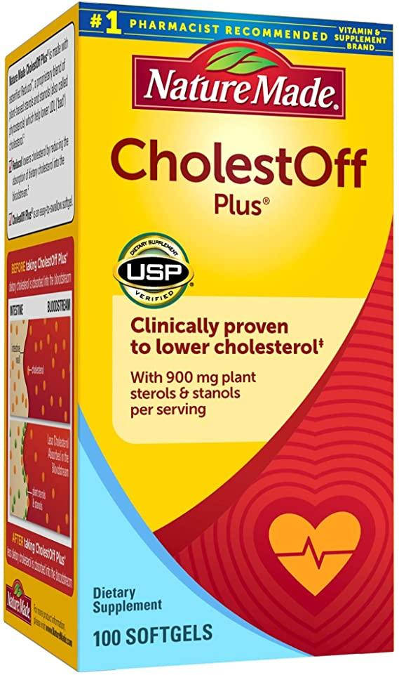 

Nature Made CholestOff® Plus растительные стеролы и станолы для снижения уровня холестерина 100 ЖК