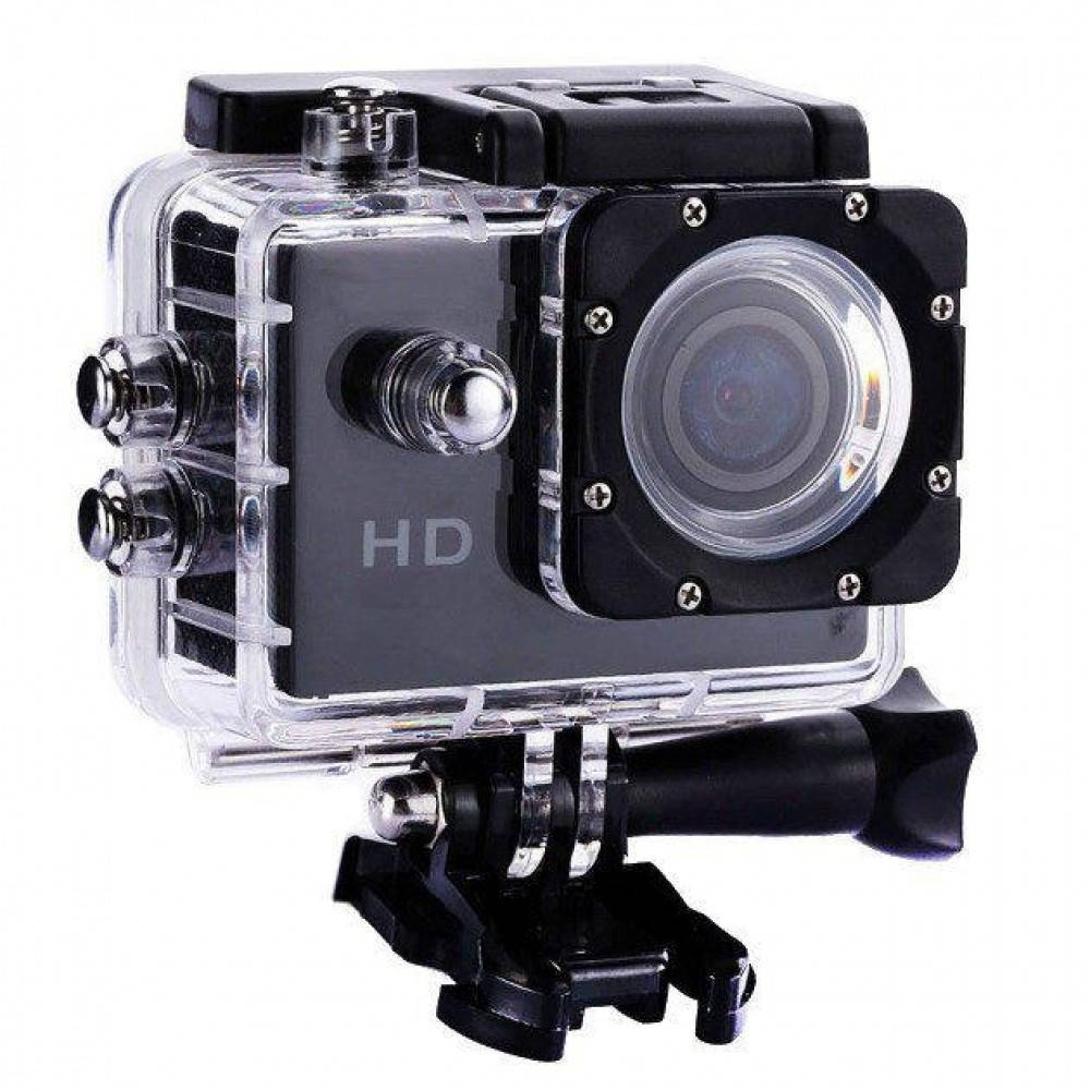 

Водонепроницаемая спортивная экшн камера Sport Cam A7, Full HD 1080P, черная, Черный