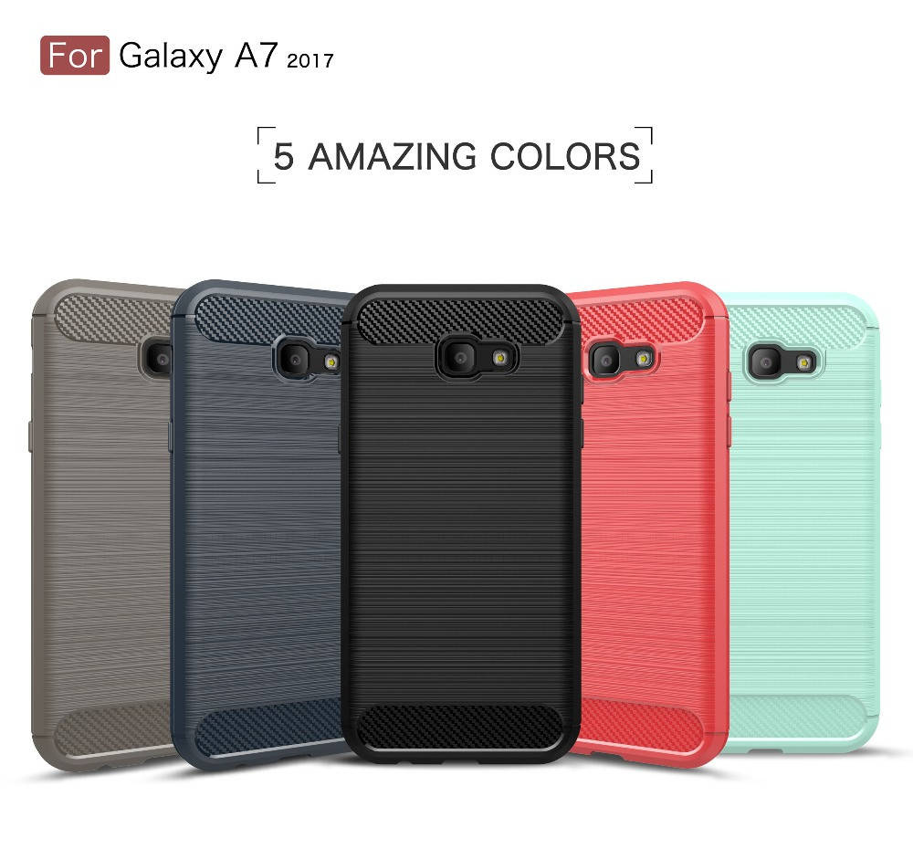 

TPU чехол накладка Urban для Samsung Galaxy A7 2017 Duos SM-A720 (5 цветов), Разные цвета