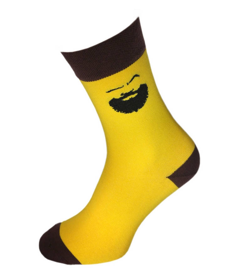 

Носки мужские Twinsocks 501 Mr.Brutal р.-27,29 желтый / шоколад