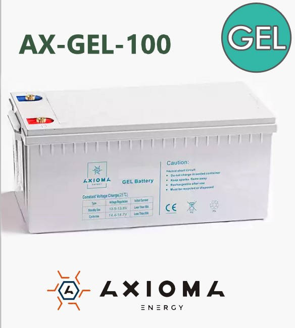 

Аккумуляторная батарея гелевая AX-GEL-100 12В 100Ач AXIOMA energy