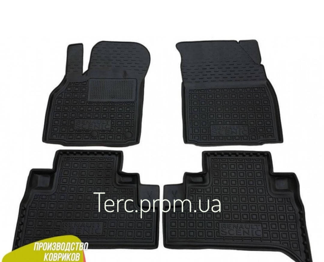 

Автомобильные коврики в салон Рено Сценик 3 Renault Scenic 3 2009- (Avto-Gumm)