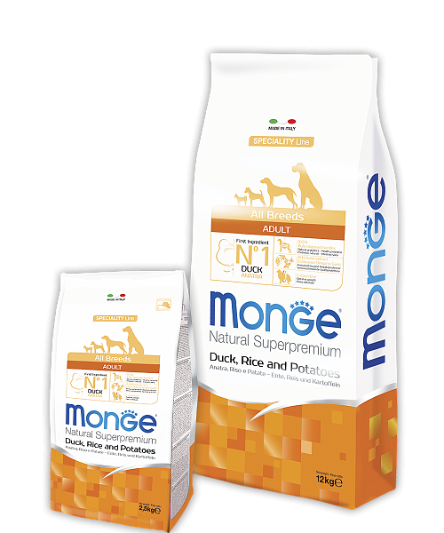 

Корм Monge Adult Duck All Breeds 15 кг