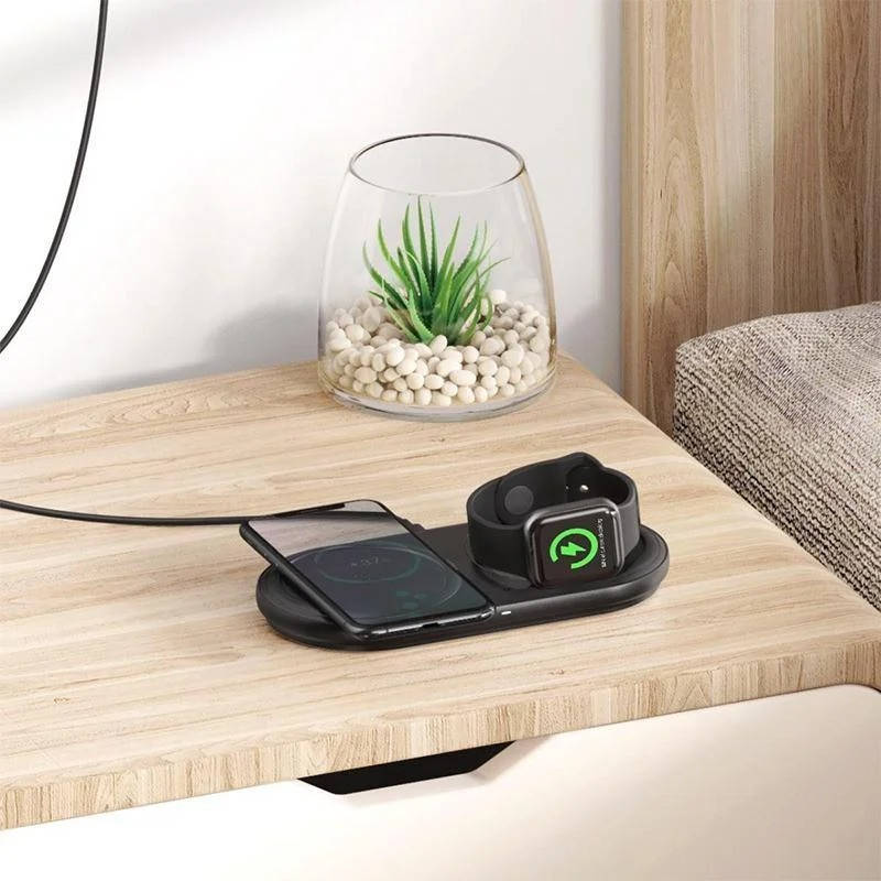 

Беспроводное зарядное устройство Baseus (WXPL-B01) Planet 2in1 18W Phones + Watch черный