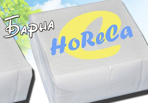 

Салфетка "Барна" HORICA 500шт / уп 10уп / меш, Белый