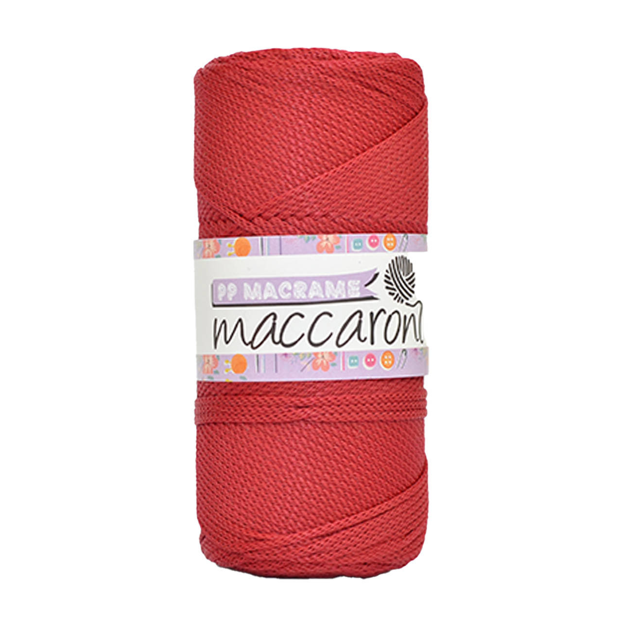 

Полипропиленовый шнур Maccaroni PP Macrame 2 mm Красный