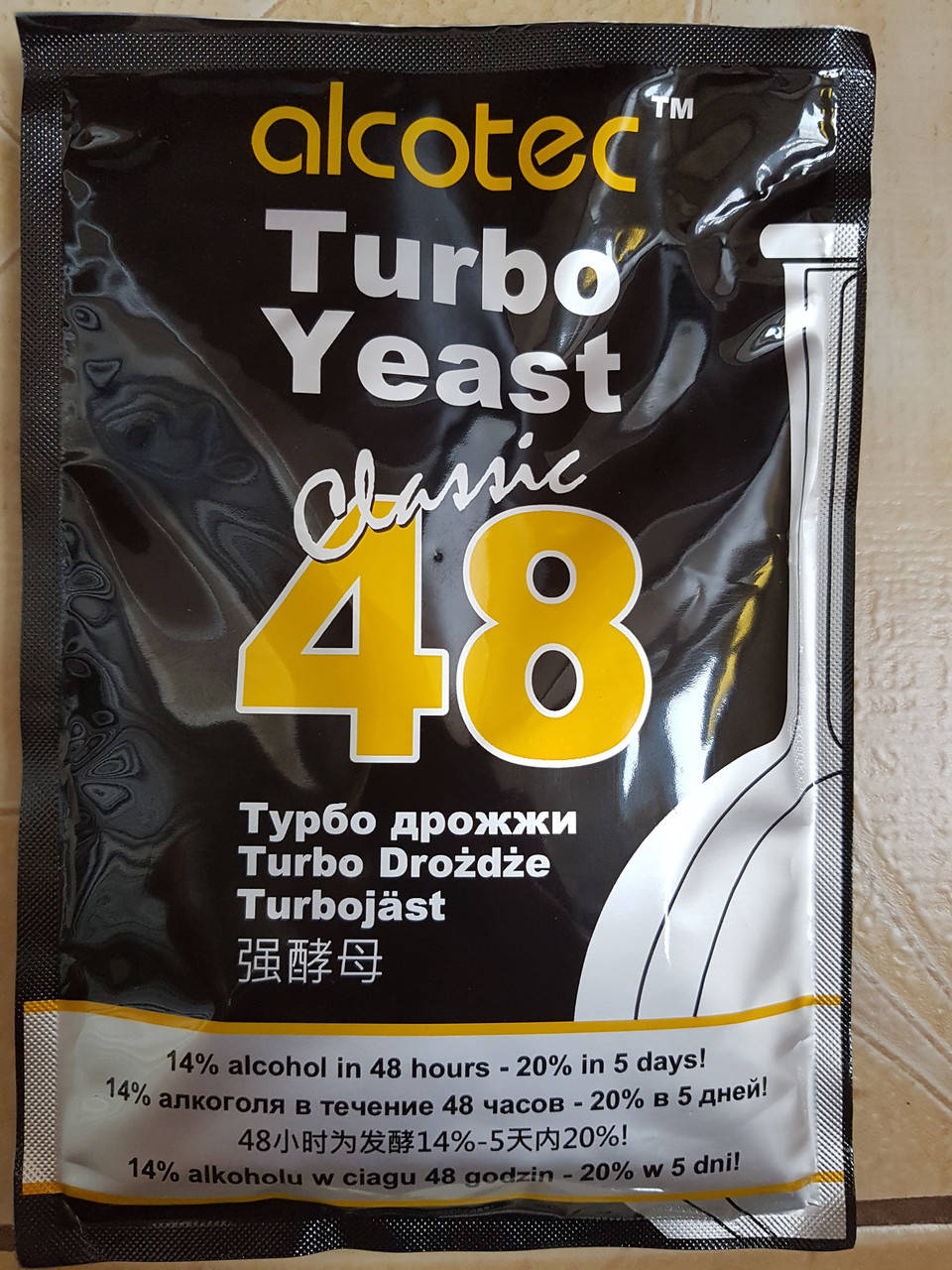 

Дріжджі Турбо Alcotec 48 Turbo Classic, 21%. 130г.