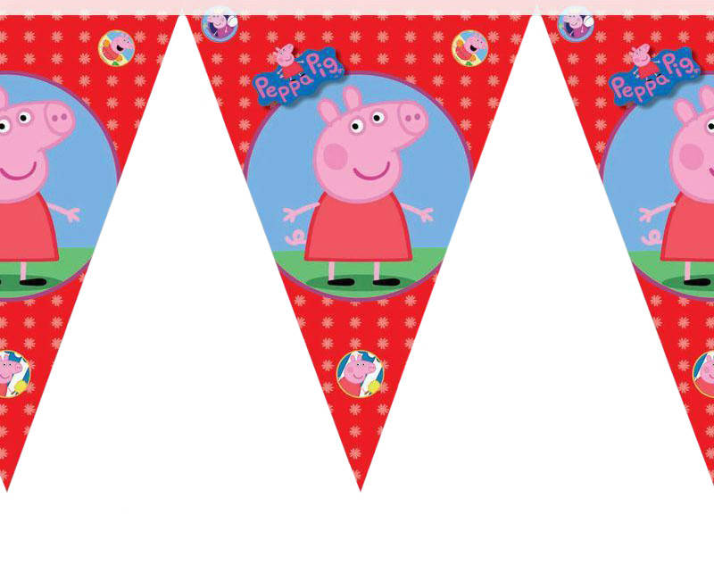 

Гирлянда треугольная Свинка Пеппа-2