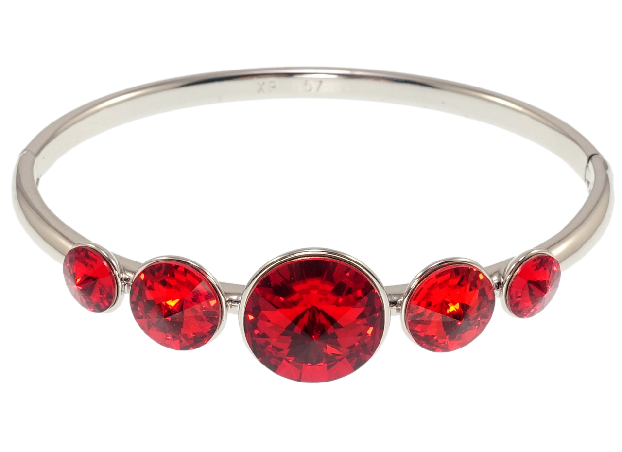 

Браслет Xuping Родий с кр-ми Swarovski "Кристаллы Siam" ø 5,7см