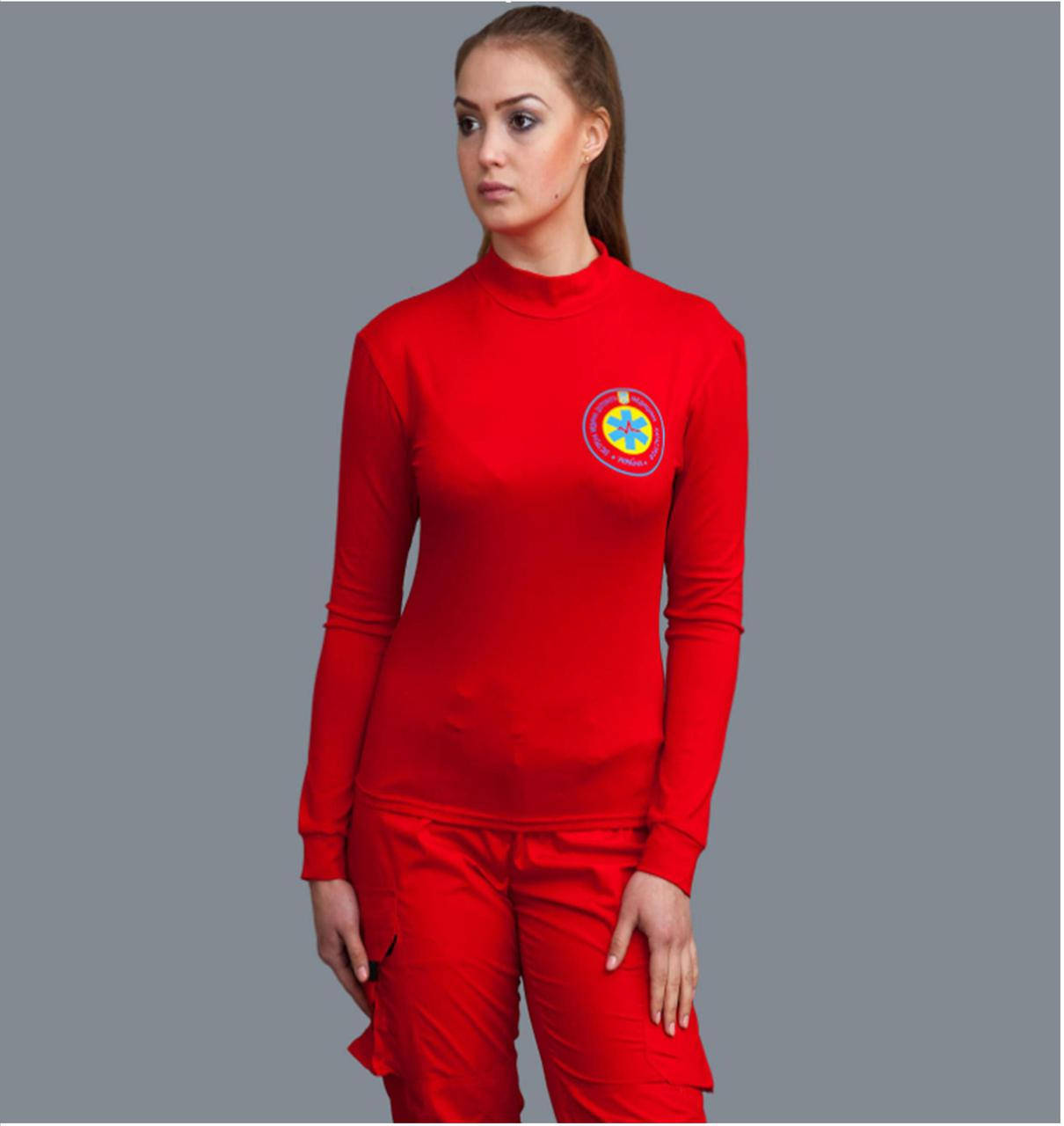 

Водолазка жіноча червона з накаткою, 3Xl