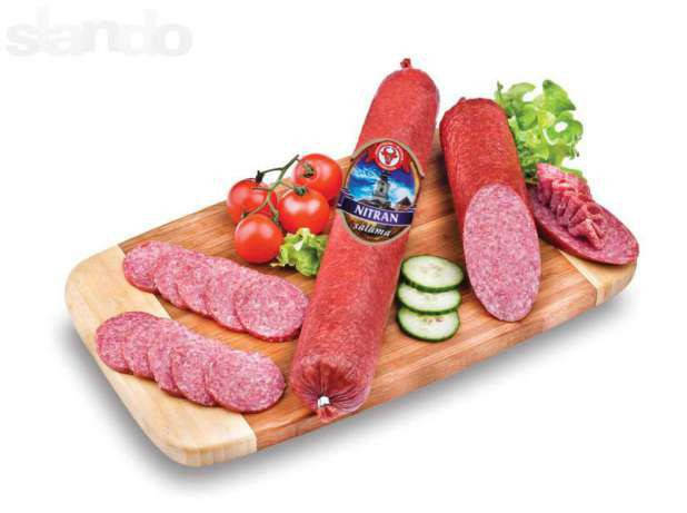 

Колбаса салями (без глютена и сои) Nitran (Нитран) 600г Словакия г