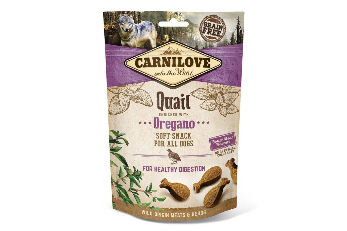

Лакомства для собак Carnilove (Карнилав) Dog Semi Moist с перепелом и орегано 200 г