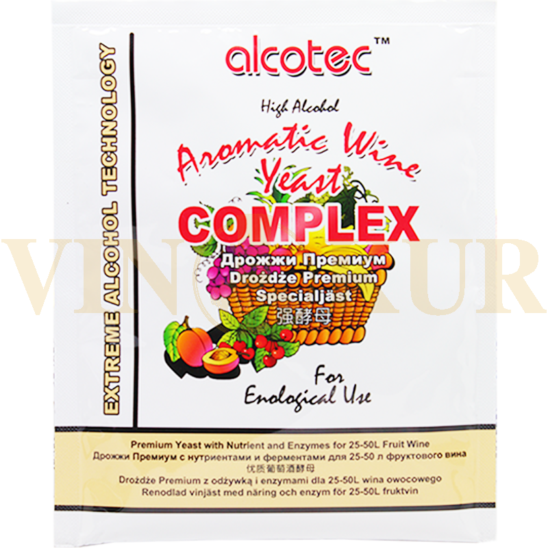 

Дрожжи фруктовые сухие Alcotec Aromatic Wine Complex, 40г