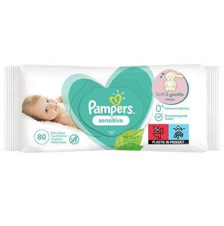 

Детские влажные салфетки Pampers Sensitive 80 памперс сенсатив