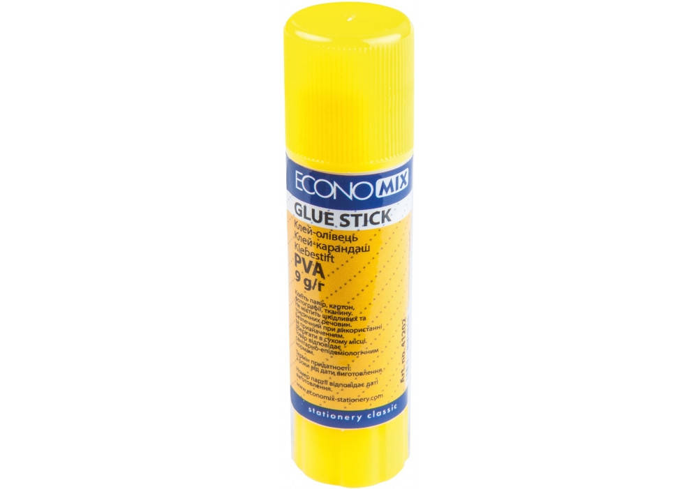 

Клей-карандаш 9г PVA Economix 41202 24/648шт/уп