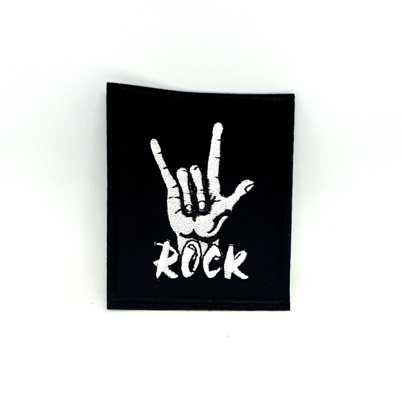 

Нашивка термо с вышивкой "Rock"