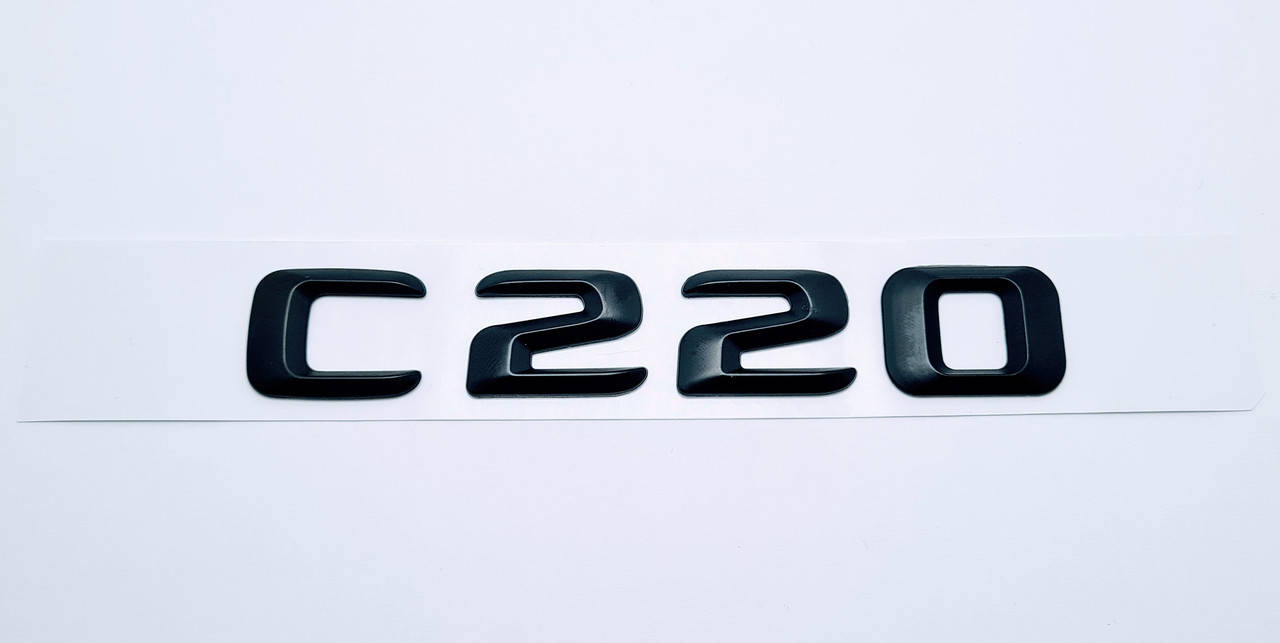 

Эмблема надпись багажника Mercedes C220 черная