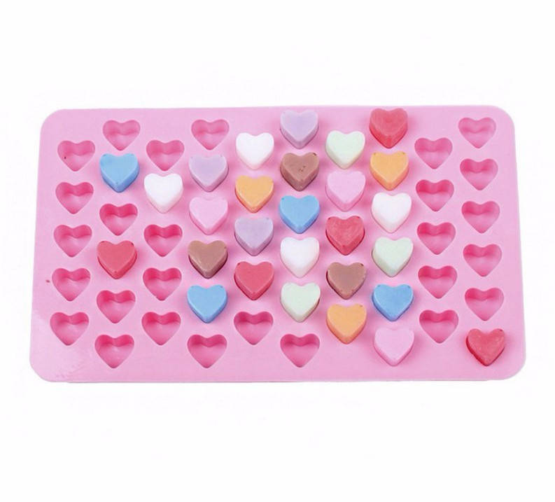 

Силиконовая форма для льда, шоколада, карамели Мини Сердца, Розовый