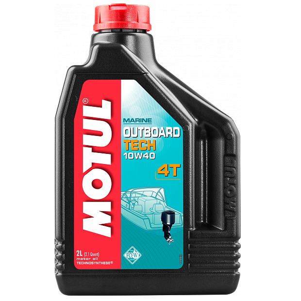 

Масло для 4-х тактных двигателей водной техники MOTUL Outboard Tech 4T SAE 10W40 2 л (106368/852221)