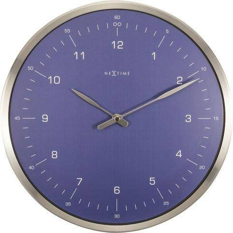 

Часы настенные "60 Minutes", синие Ø33 см