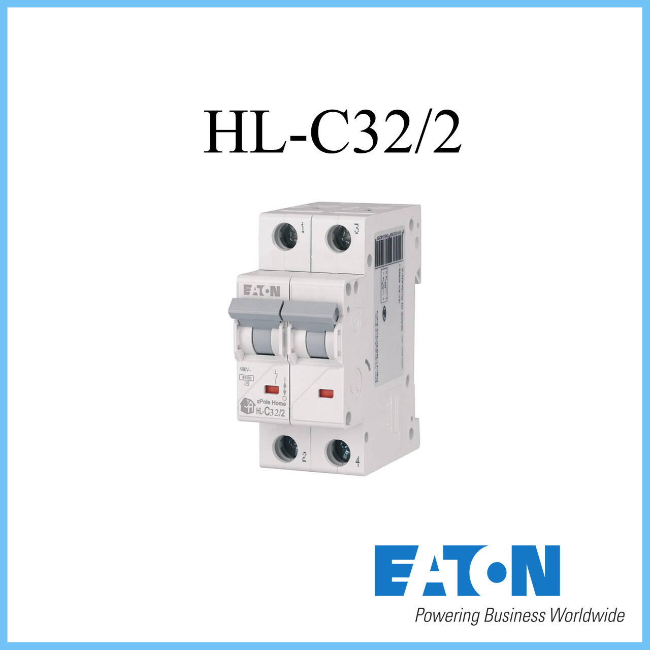

Автоматический выключатель Eaton (Moeller) 32A 2P HL-C PL-4