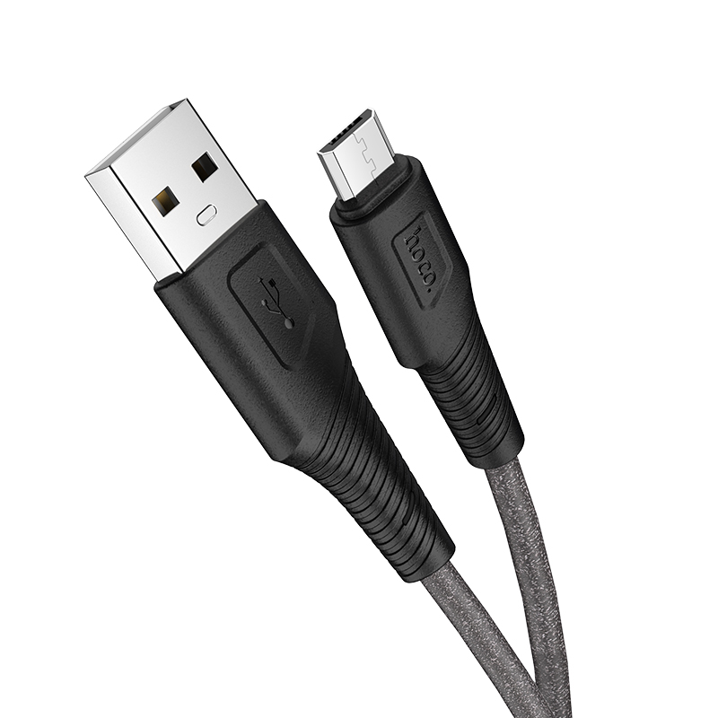 

Кабель для зарядки телефона Android MicroUSB HOCO Airy X58 100см |2.4A| Черный