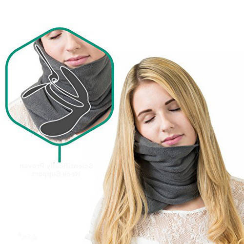 

Подушка шарф для путешествий Travel Neck Rest Pillow 150184, Серый