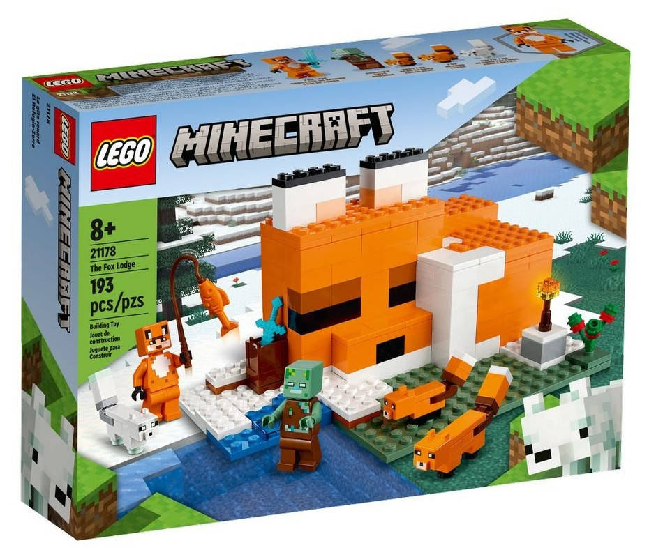 

Конструктор LEGO Minecraft Нора Лисы 193 детали (21178), Оранжевый