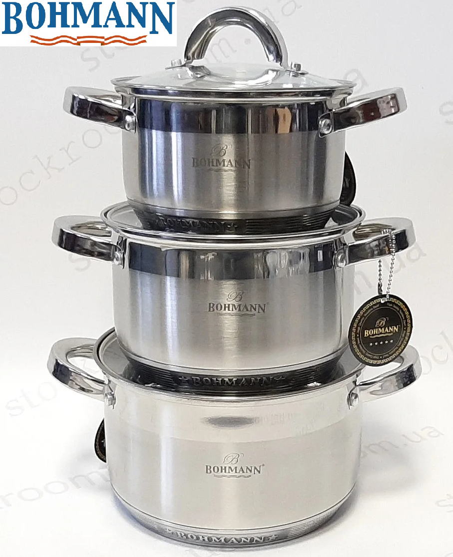 

Набор посуды Bohmann BH-0715 (2,9л 3.9л 5.0л)
