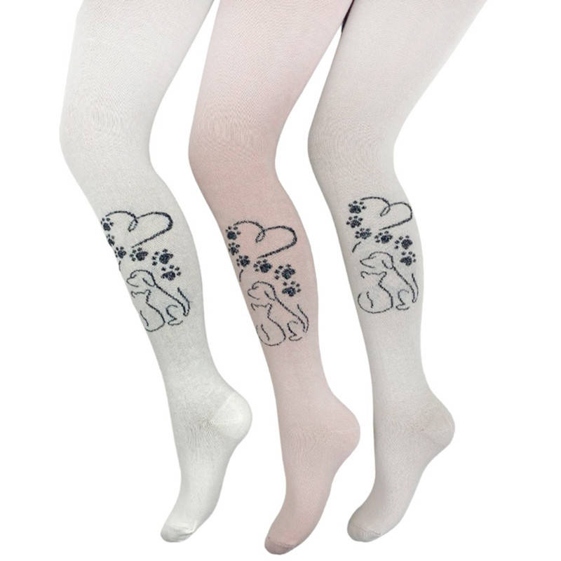 

Колготы детские для девочки 3-4 года, KBS 4-10840, 3 цвета, Молочный