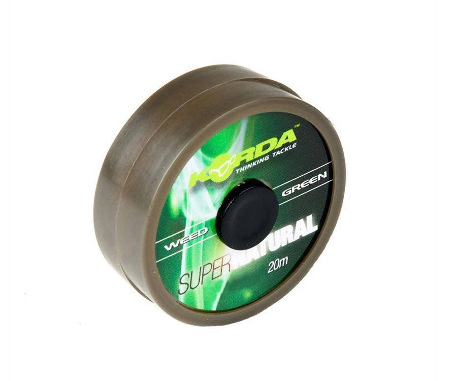 

KORDA Поводочный материал /Supernatural - Weedy Green - 25lb, Зелёный
