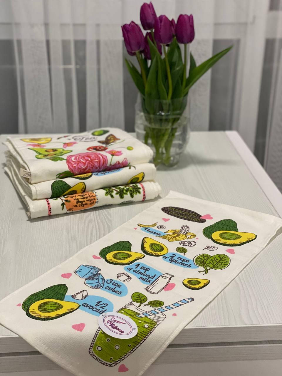 

Полотенце Avokado, кухонное, фибра, 50 х 25, 10 шт., Разные цвета